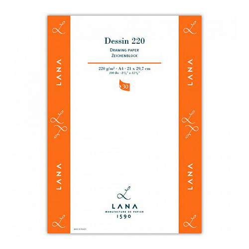 LANA Альбом-склейка для рисования Dessin, А5,30л, 220 гр/м2 - фото 1 - id-p223523367
