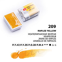 Неаполитанская желтая акварель кювета, 2,5мл, «Белые Ночи»
