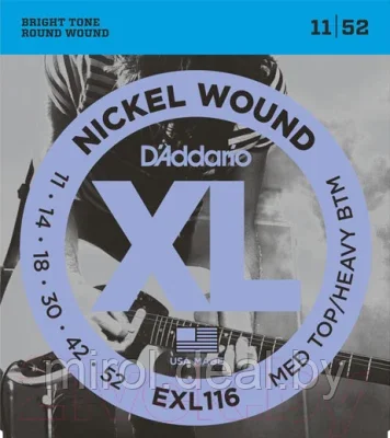 Струны для электрогитары D'Addario EXL-116 - фото 1 - id-p223524691