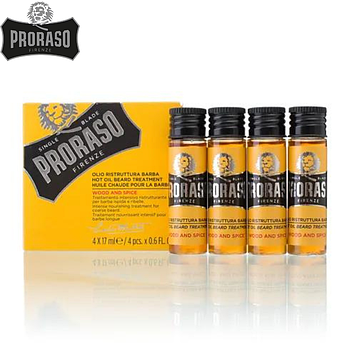 Масло горячее для бороды PRORASO Wood and Spice 68мл