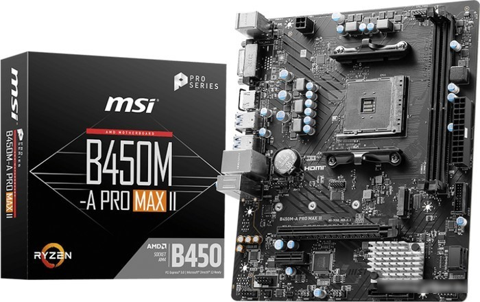 Материнская плата MSI B450M-A Pro Max II - фото 3 - id-p223530574