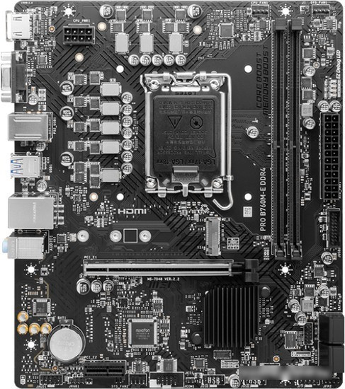 Материнская плата MSI Pro B760M-E DDR4 - фото 1 - id-p223530592