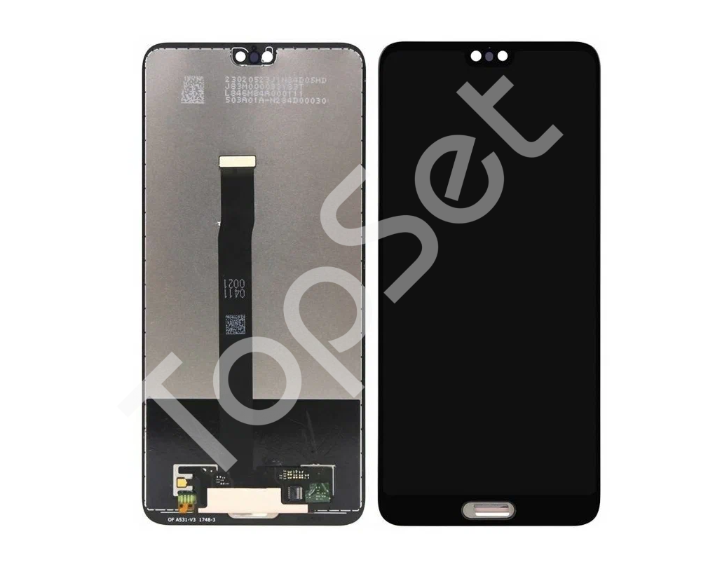 Дисплей (Модуль) Huawei P20 (Emily-L29/EML-L29) в сборе с тачскрином Черный - фото 1 - id-p180835148