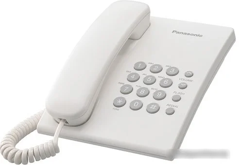 Проводной телефон Panasonic KX-TS2350RUW (белый) - фото 1 - id-p223530658