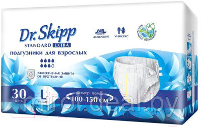 Подгузники для взрослых Dr.Skipp Standard Extra L - фото 1 - id-p223525423