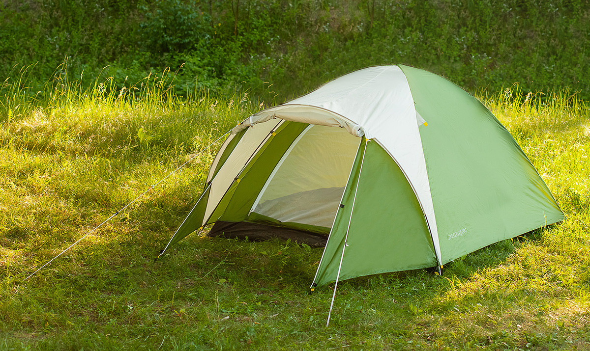 Палатка ACAMPER ACCO (3-местная 3000 мм/ст) green - фото 1 - id-p223530842