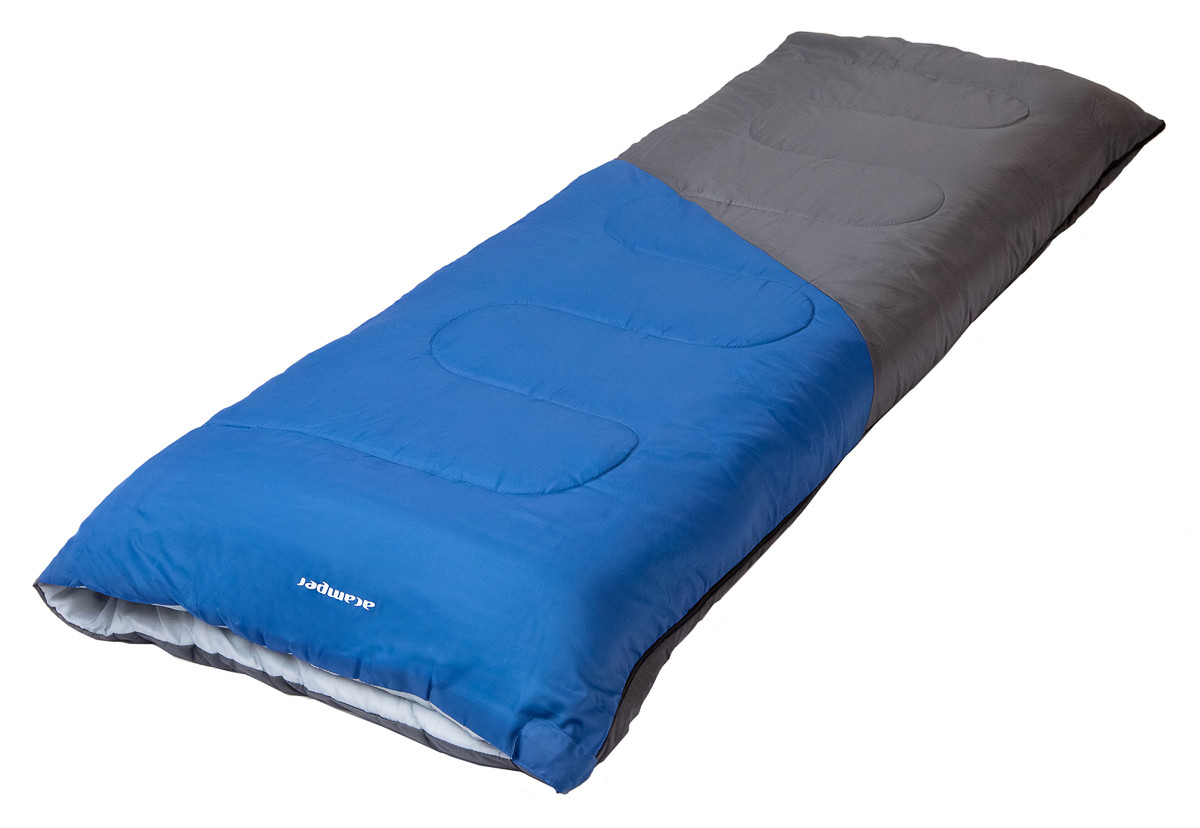 Спальный мешок ACAMPER BRUNI 300г/м2 (gray-blue) - фото 6 - id-p223530878