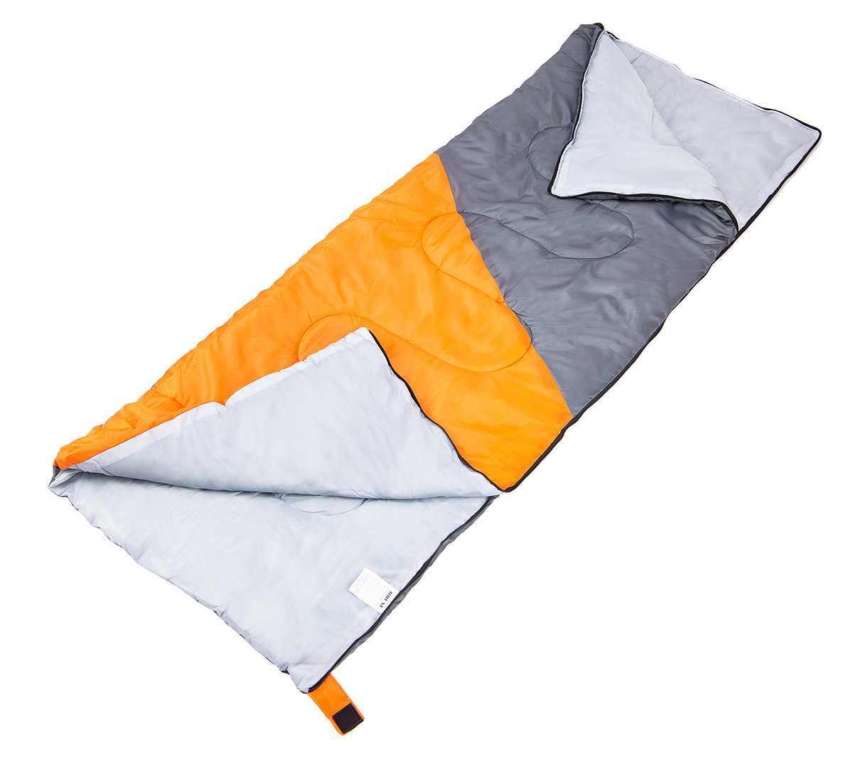 Спальный мешок ACAMPER BRUNI 300г/м2 (gray-orange) - фото 3 - id-p223530879