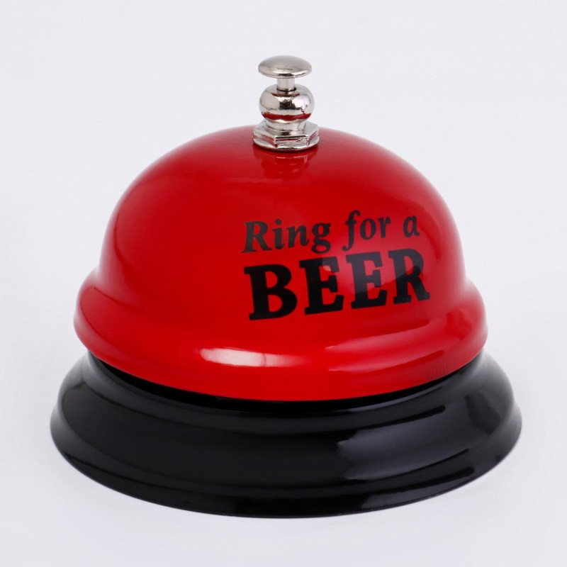 Звонок настольный Ring for a beer красный - фото 6 - id-p223530986