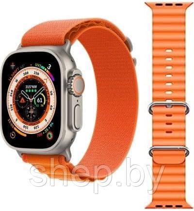 Смарт часы Smart Watch W&O X9+ Ultra 2, 49 мм, 2 ремешка, цвет черный, оранжевый - фото 1 - id-p223531007