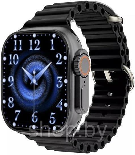 Смарт часы Smart Watch W&O X9+ Ultra 2, 49 мм, 2 ремешка, цвет черный, оранжевый - фото 2 - id-p223531007