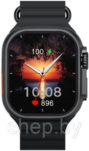 Смарт часы Smart Watch W&O X9+ Ultra 2, 49 мм, 2 ремешка, цвет черный, оранжевый - фото 4 - id-p223531007