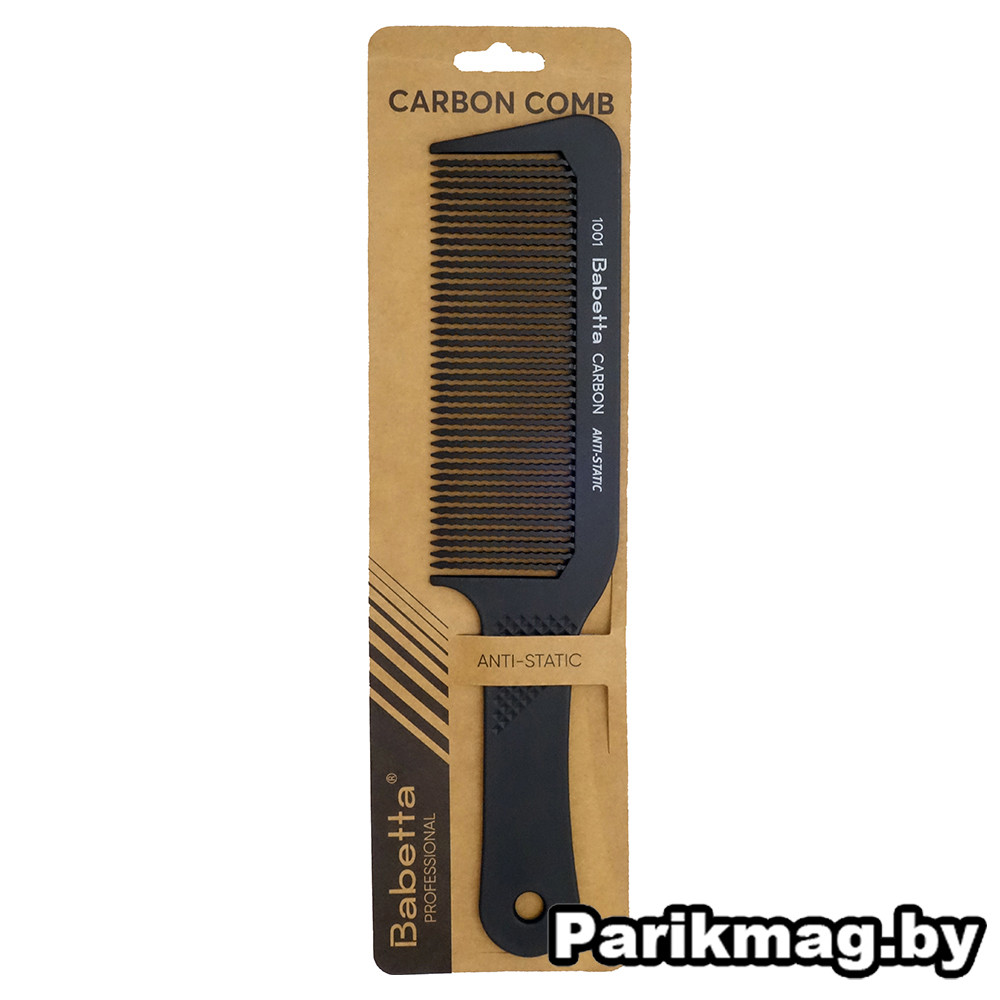 Расческа Clipper comb Babetta 1001 (под машинку) carbon - фото 2 - id-p223531014