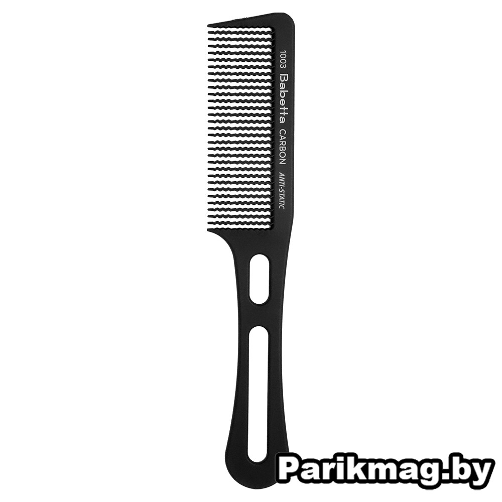 Расческа Clipper comb узкая Babetta 1003 (под машинку) carbon - фото 1 - id-p223531045