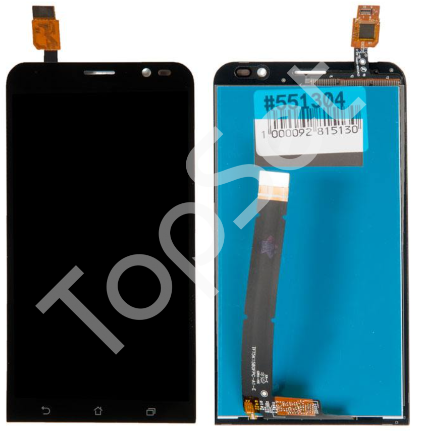 Дисплей (модуль) Asus ZB551KL (ZenFone Go) в сборе с тачскрином Черный - фото 1 - id-p178885182