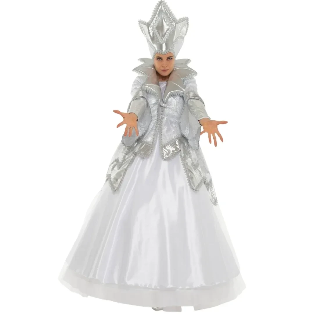 Карнавальный костюм взрослый Роскошная Снежная Королева