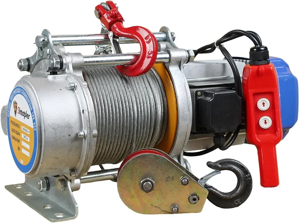 Лебедка электрическая тяговая стационарная Shtapler KCD 1000/500кг 35/70м 380В - фото 4 - id-p223534533