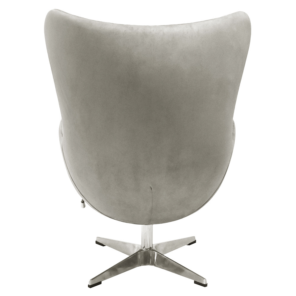 Кресло EGG STYLE CHAIR латте, искусственная замша - фото 4 - id-p223539065