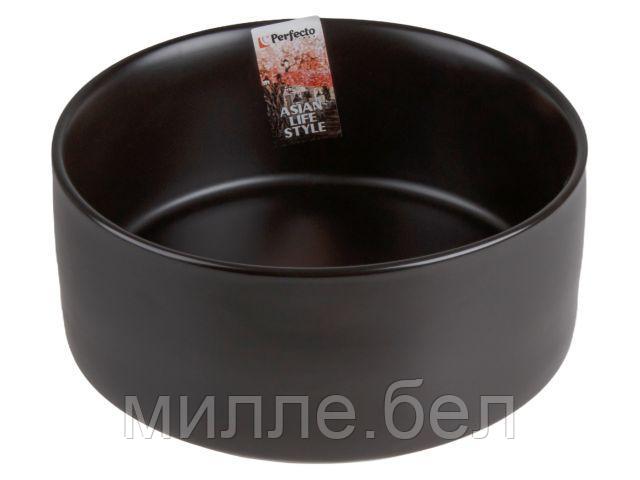 Салатник керамический, 15,5 см, серия ASIAN, черный, PERFECTO LINEA