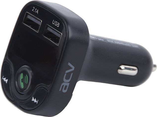 Автомобильный FM-модулятор ACV FMT-120B черный MicroSD BT USB (37574) - фото 1 - id-p223540097