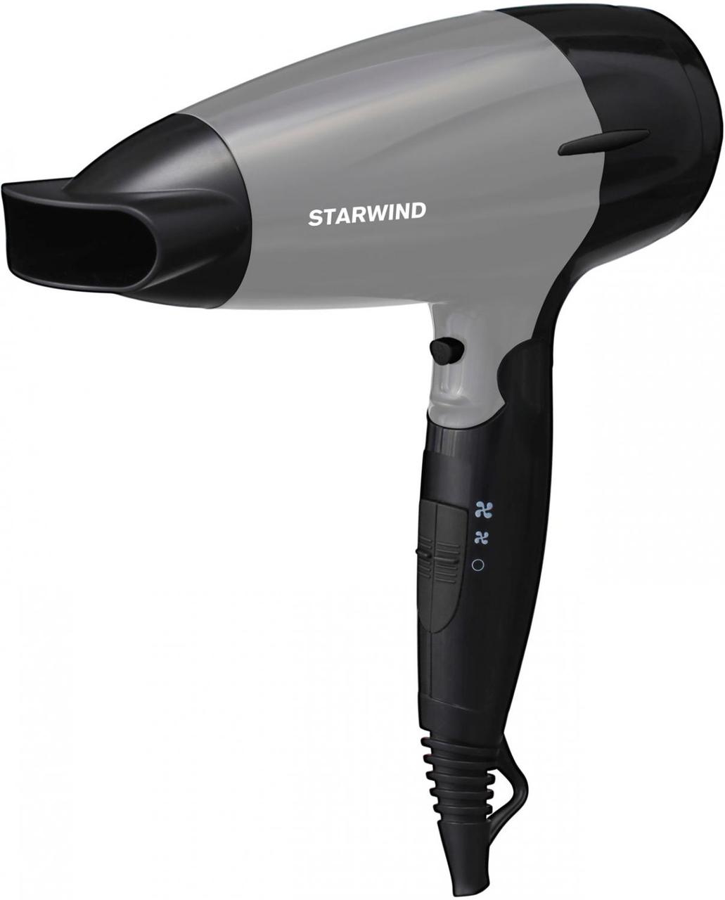 Фен Starwind SHD 6110 2000Вт черный/серебристый - фото 1 - id-p223540827