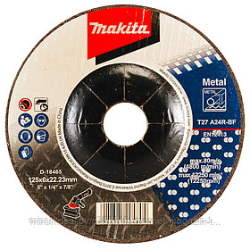 Обдирочный круг 125х6х22,23 мм для металла MAKITA (D-18465)