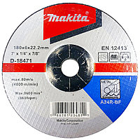 Обдирочный круг 180х6х22,23 мм для металла MAKITA (D-18471)