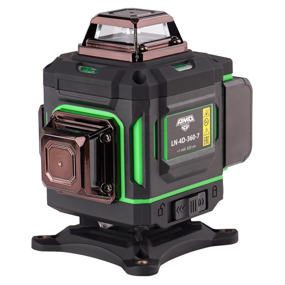 856150 Лазерный уровень AMO LN 4D-360-7 с зеленым лучом - фото 1 - id-p223541118