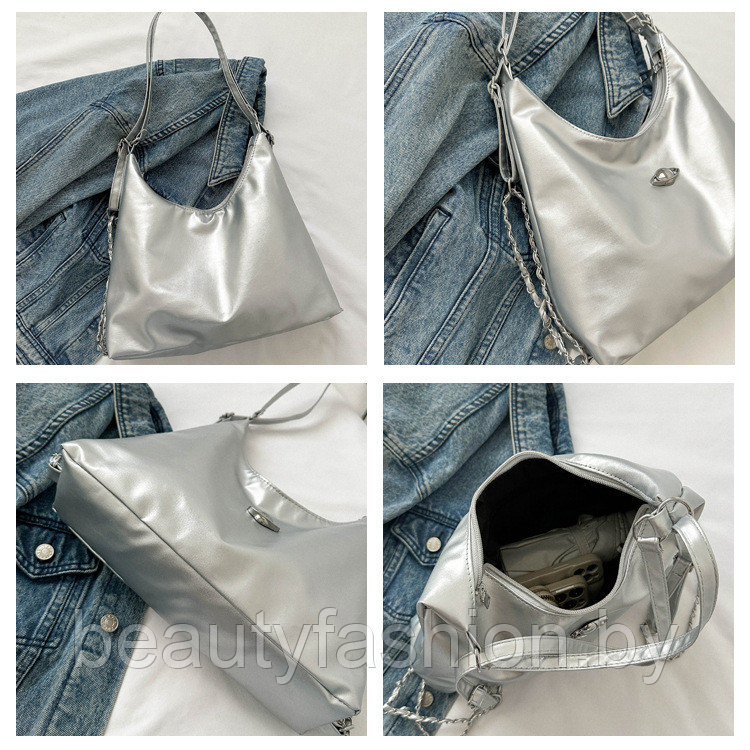 Сумка-рюкзак женская модель 843 (белый) - фото 5 - id-p223541202