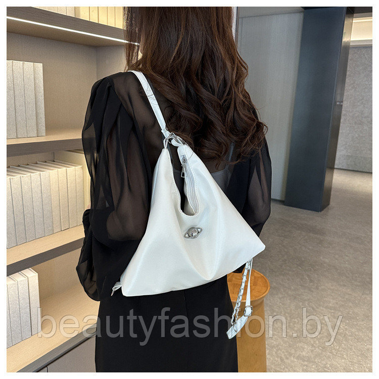 Сумка-рюкзак женская модель 843 (белый) - фото 6 - id-p223541202