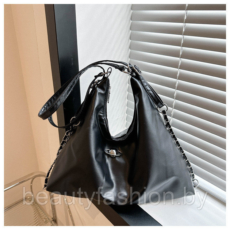 Сумка-рюкзак женская модель 843 (черный) - фото 3 - id-p223541203