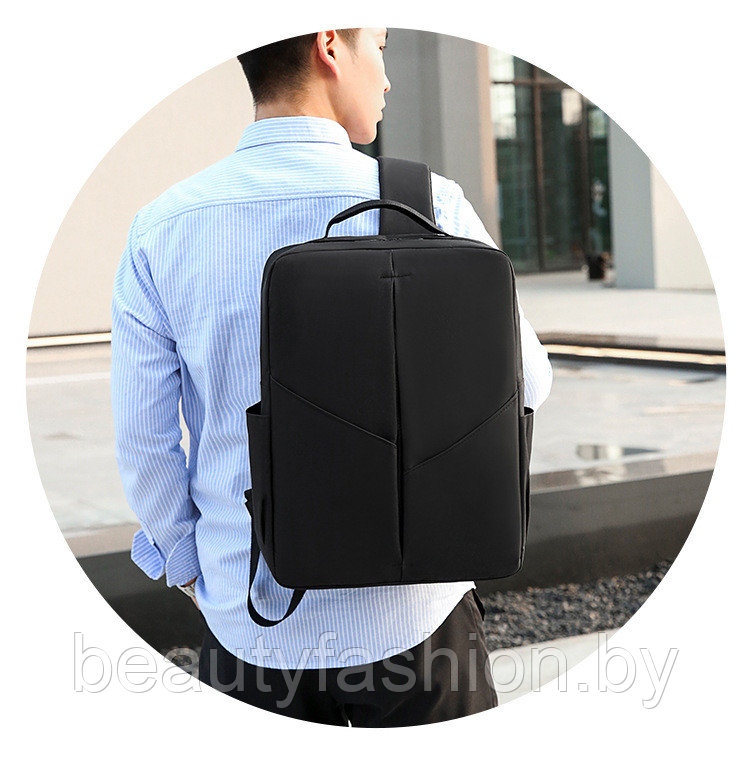 Набор рюкзак + сумки модель 814 (черный) - фото 4 - id-p223541268