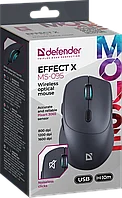 Мышь беспроводная Defender effect X MS-095 800-1600dpi Черная 52095