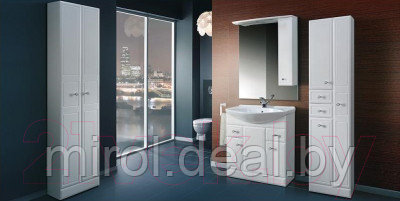Шкаф с зеркалом для ванной Belux Адажио В80Ш - фото 2 - id-p223541403