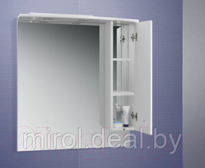 Шкаф с зеркалом для ванной Belux Адажио В80Ш - фото 3 - id-p223541403