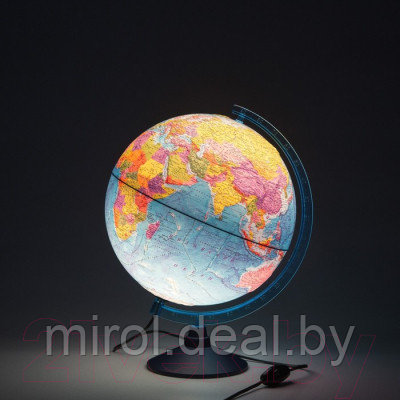 Глобус интерактивный Globen Политический рельефный с подсветкой / INT13200315 - фото 2 - id-p223543789