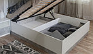 Кровать "Аврора" с подъемным механизмом белый/ателье светлый, фото 5