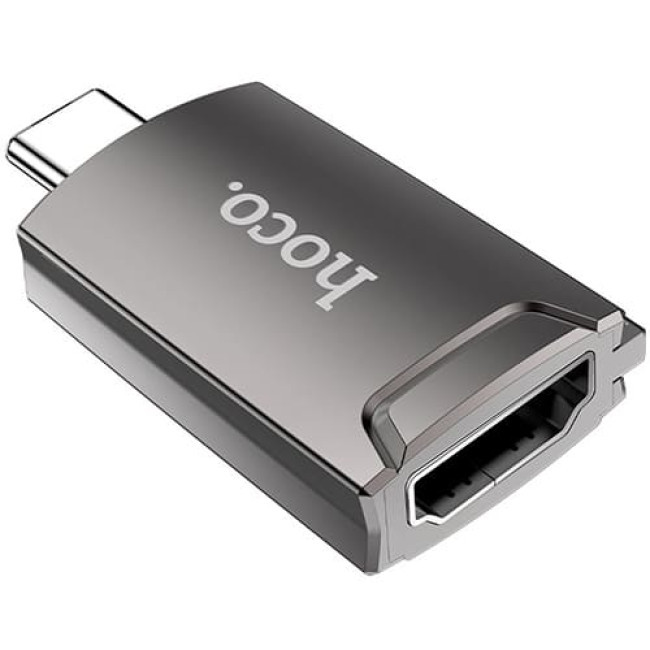 Адаптер Hoco UA19 USB Type-C - HDMI Металлик - фото 3 - id-p223545631