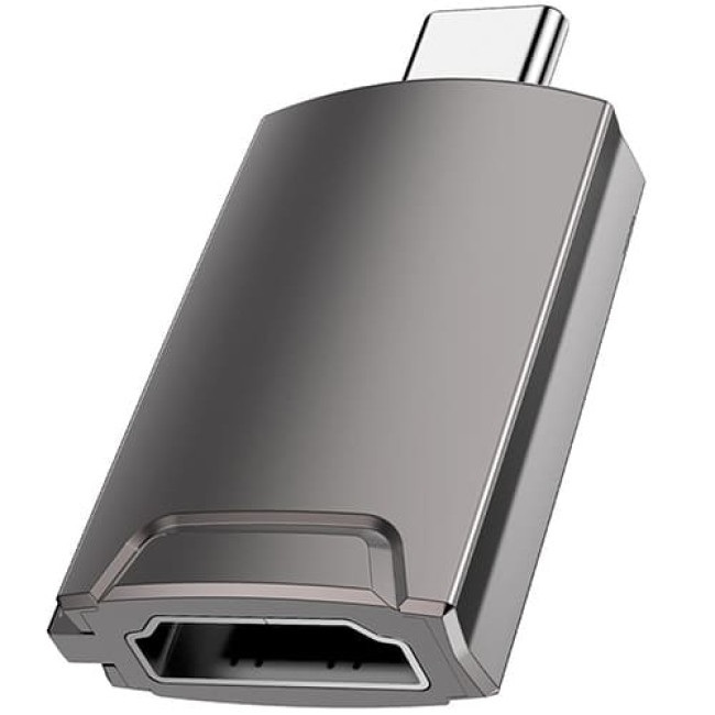 Адаптер Hoco UA19 USB Type-C - HDMI Металлик - фото 5 - id-p223545631