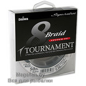 Шнур плетеный Daiwa Tournament EVO X8 (135 м; 0.14 мм) - фото 1 - id-p223547958