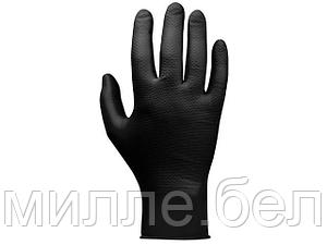 Перчатки нитриловые, р-р 9/L, черные, уп. 25 пар,  JetaSafety (Ультрапрочные нитриловые перчатки JetaSafety