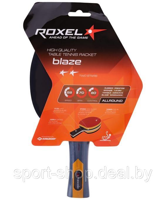 Ракетка для настольного тенниса Roxel 2* Blaze, коническая, ракетка для настольного тенниса - фото 1 - id-p223550447