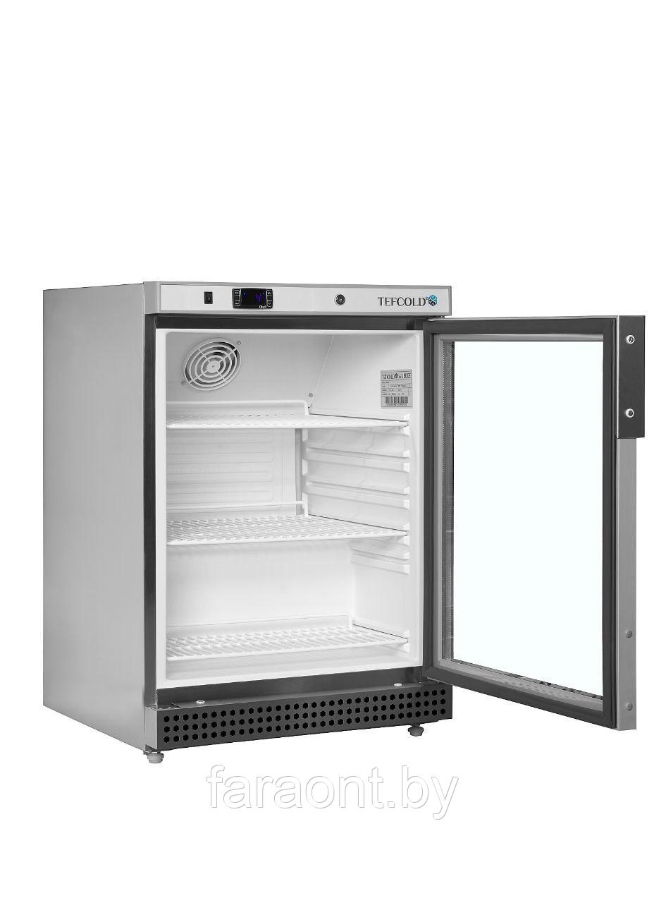 Шкаф холодильный со стеклом TEFCOLD UR200SG НЕРЖАВЕЮЩИЙ - фото 1 - id-p223551362