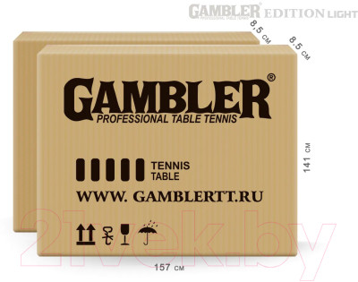Теннисный стол Gambler Edition light Indoor / GTS-3 - фото 7 - id-p223552316