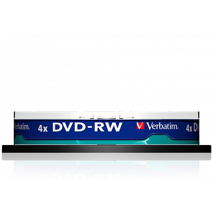 Диск Verbatim, DVD-RW, 4.7 Гб, круглый бокс, 10 шт. - фото 3 - id-p223553565