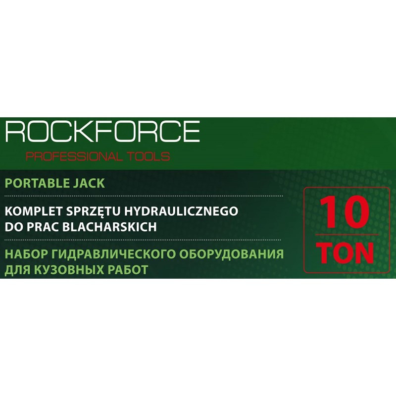 Набор гидравлического оборудования RockForce RF-T71002L BIG для кузовных работ 10т. - фото 5 - id-p223554406