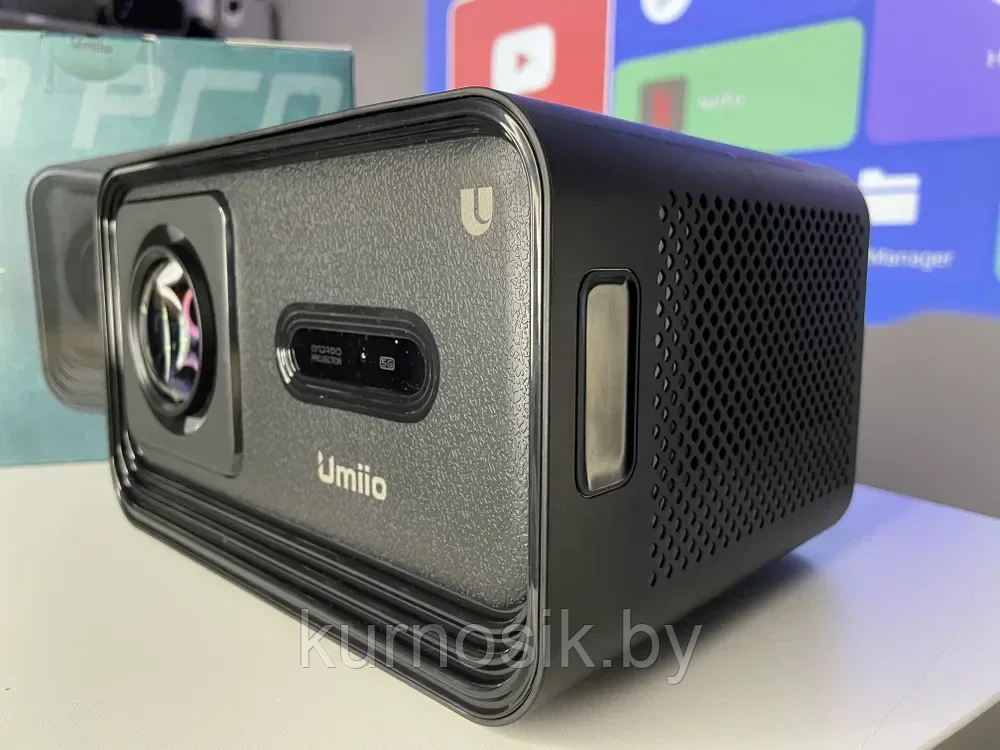 Портативный проектор Umiio U8 Pro 4K Full HD 6 Гбайт ОЗУ Белый - фото 9 - id-p223557990