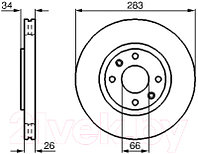 Тормозной диск Bosch 0986478979