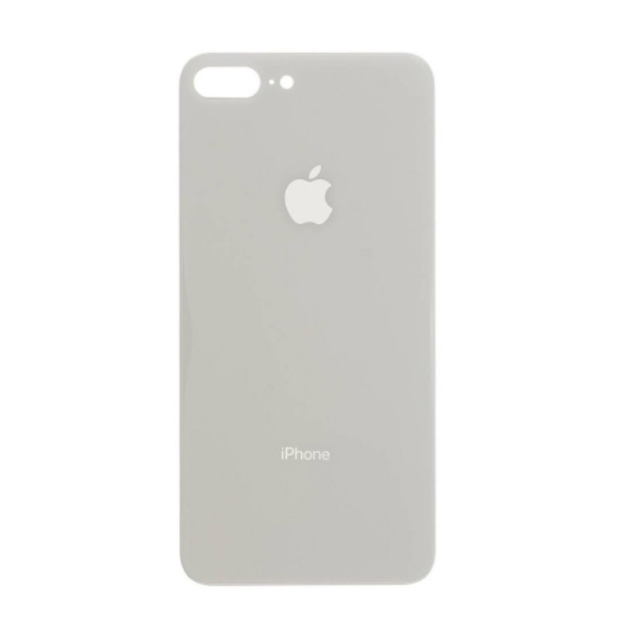 Задняя крышка для Apple iPhone 8G Plus + кольцо камеры со стеклом, белая - фото 1 - id-p223558516