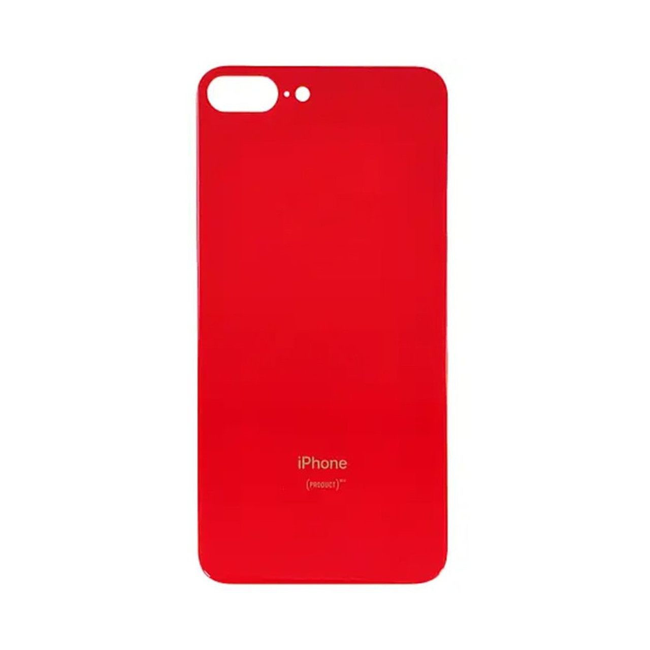 Задняя крышка для Apple iPhone 8G Plus + кольцо камеры со стеклом, красная - фото 1 - id-p223558603